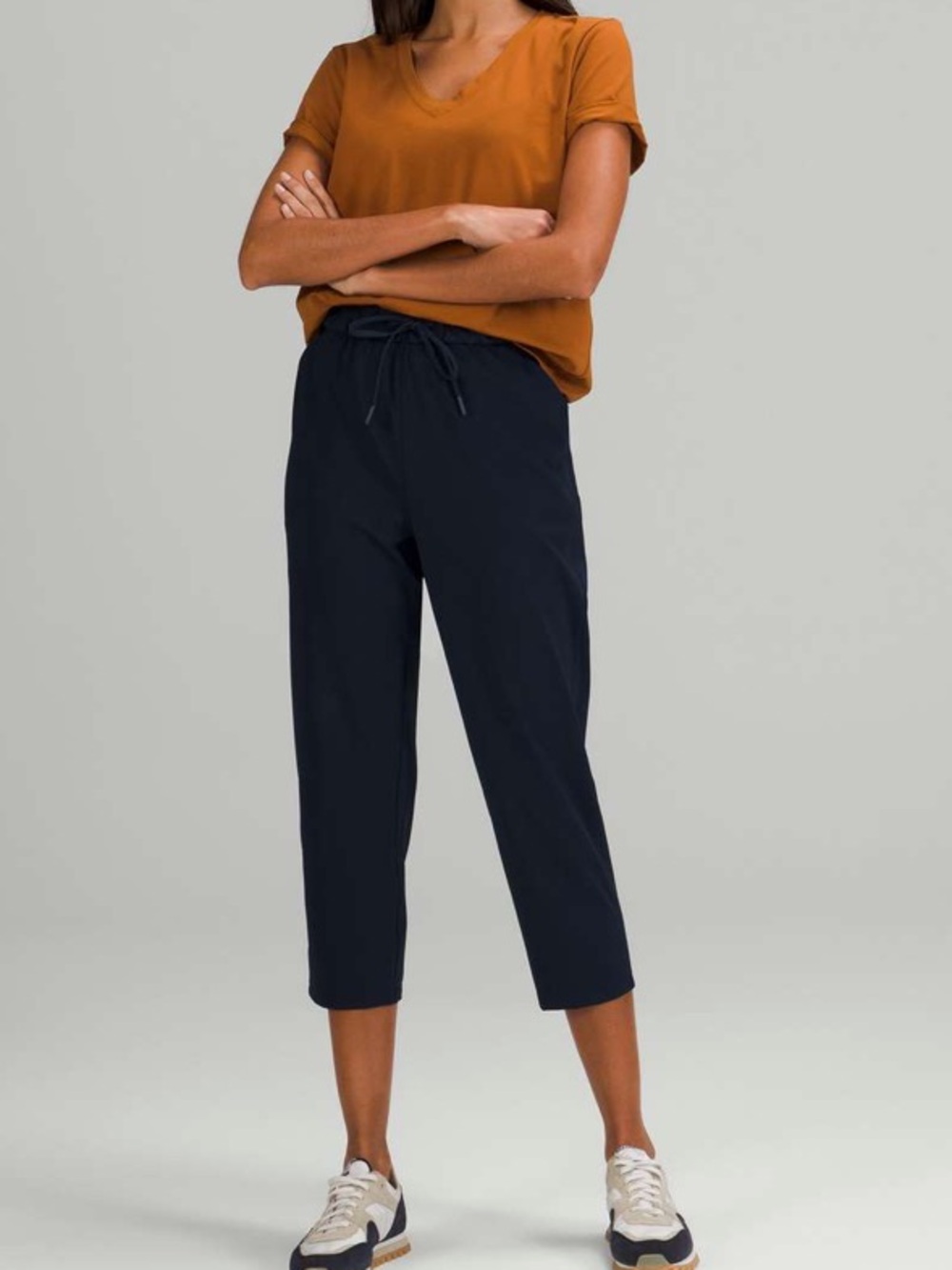 Lululemon Stretch High-Rise Crop 23" True Navy Size 6